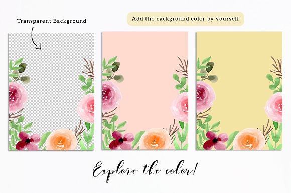 Floral Watercolor Graphic Bundle in Illustrations - product preview 13
