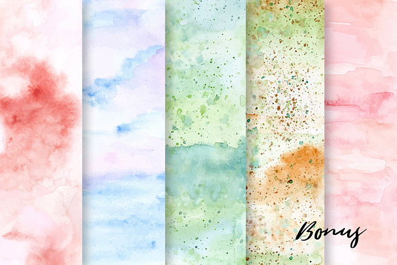 Floral Watercolor Graphic Bundle in Illustrations - product preview 19
