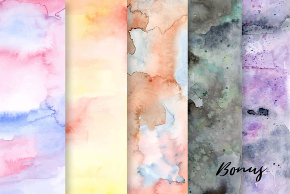 Floral Watercolor Graphic Bundle in Illustrations - product preview 20
