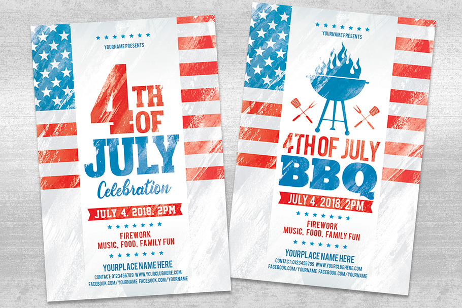 4th of July and BBQ Flyer