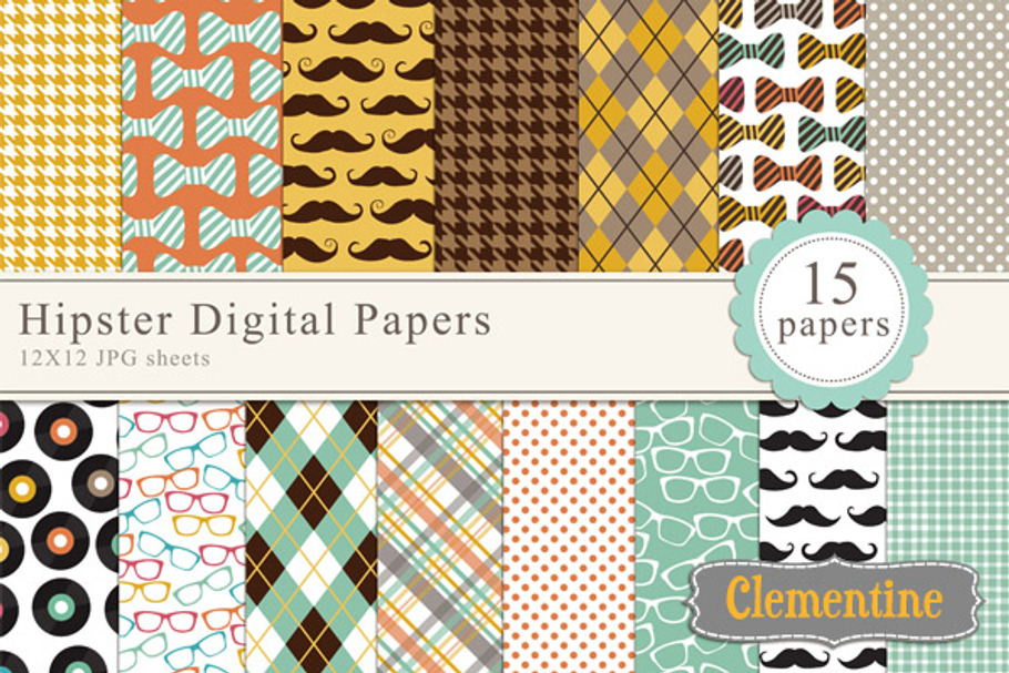 Hipster digital papers