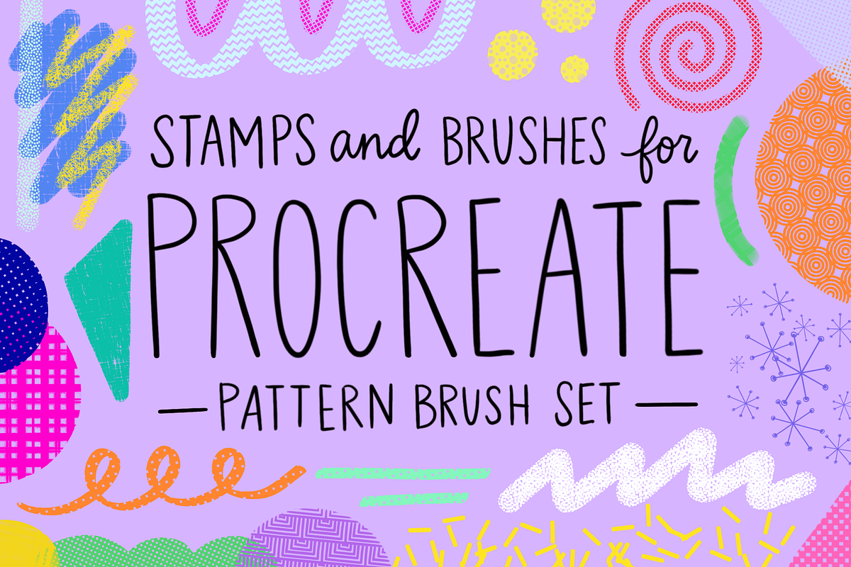 Procreate Pattern Brush Set in Photoshop Brushes - product preview 8