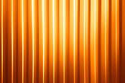 Horizontal orange panels with light leak illustration background