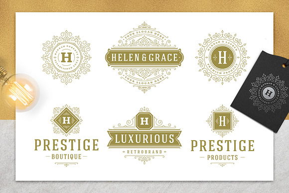 36 Luxury Ornament Logos in Logo Templates - product preview 3