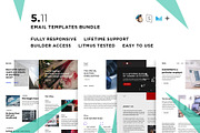 5 Email templates bundle XI