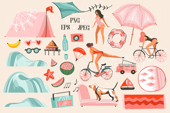 On The Beach in Illustrations - product preview 2