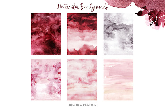 "Passion" Watercolor Collection in Objects - product preview 8