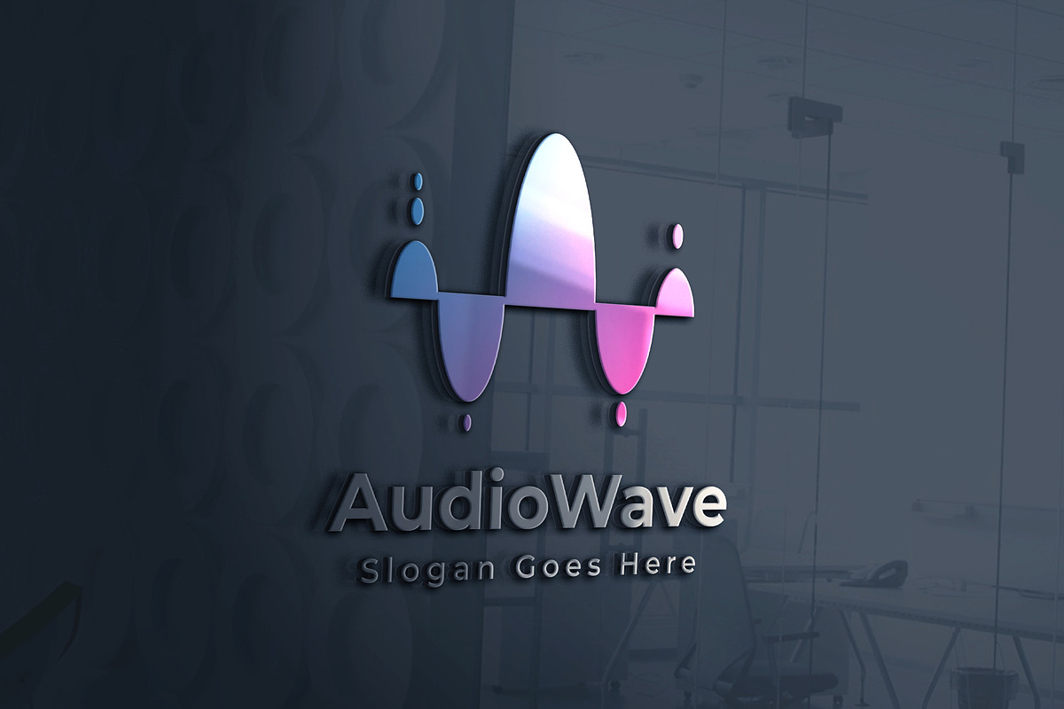AudioWave - Logo in Logo Templates - product preview 8
