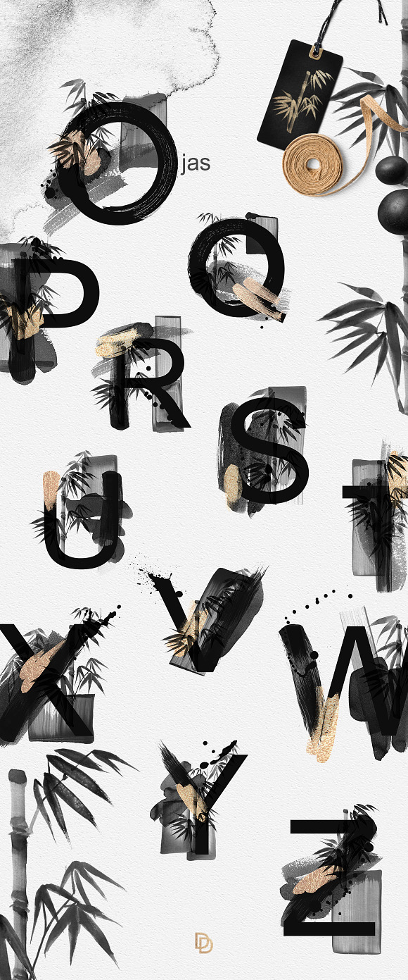 ENSO - ZEN black & gold graphics in Objects - product preview 6