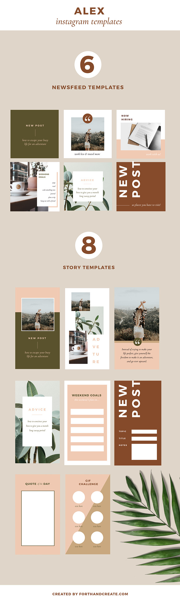 Alex Instagram Templates in Instagram Templates - product preview 1