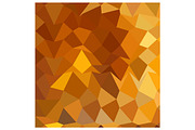 Gamboge Yellow Abstract Low Polygon