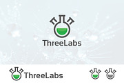 Triplets Lab Laboratory Science Logo