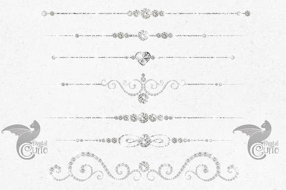 Diamond Dividers Clipart in Objects - product preview 1