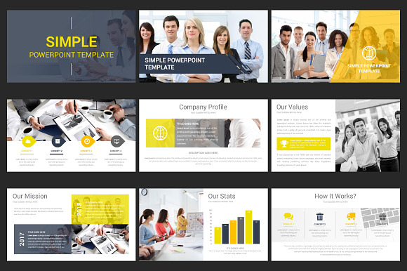 Simple PowerPoint Template in PowerPoint Templates - product preview 4