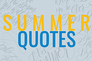 Summer Quotes Hand Lettering