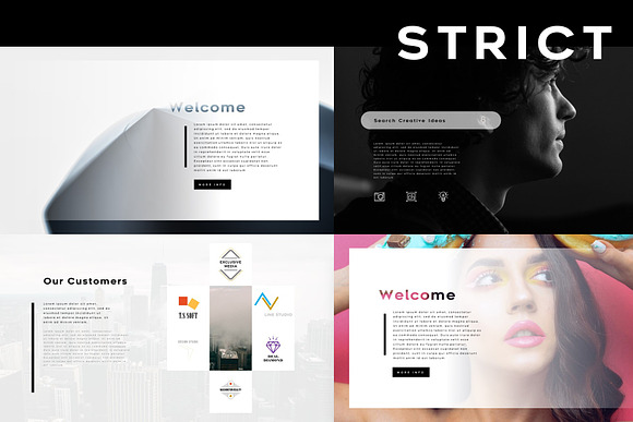 STRICT PowerPoint Template in PowerPoint Templates - product preview 24
