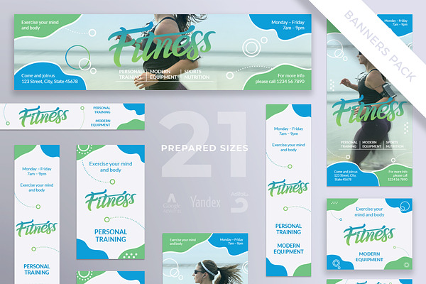 Banners Pack | Fitness Centre