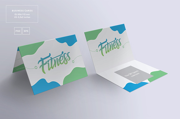 Business Cards | Fitness Centre in Business Card Templates - product preview 1