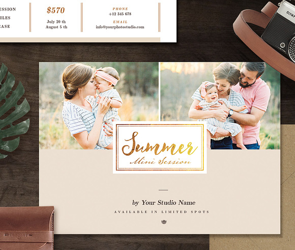 Summer Mini Session Template MS001 in Flyer Templates - product preview 1