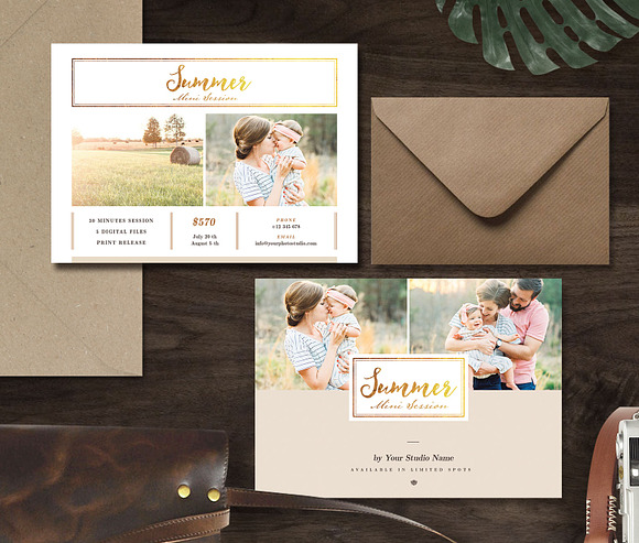 Summer Mini Session Template MS001 in Flyer Templates - product preview 2