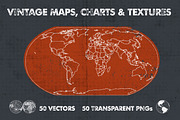Vintage Maps, Charts & Textures