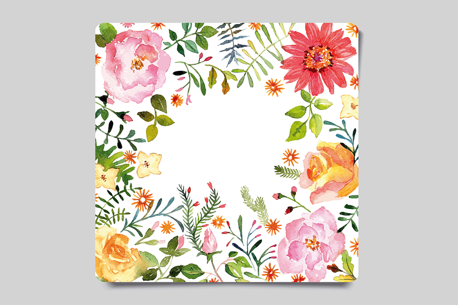 Watercolor Greeting Card in Card Templates - product preview 8