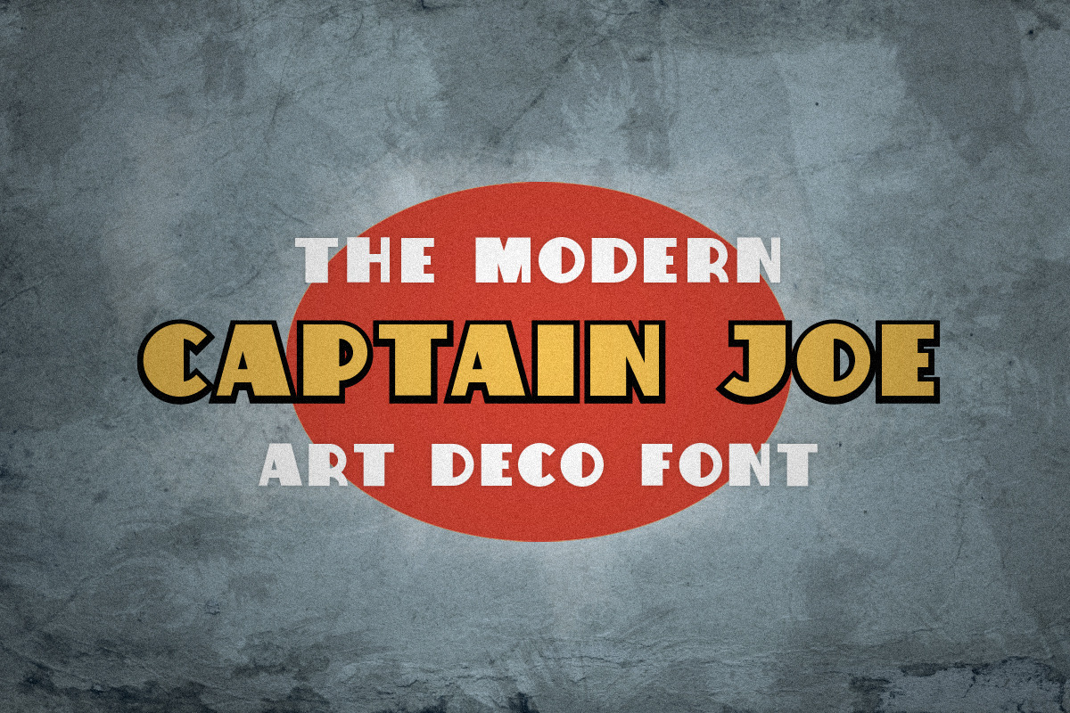 Captain Joe The Modern Art Deco Font in Display Fonts - product preview 8