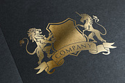 Royal Lion/Unicorn Logo & Mock-Up
