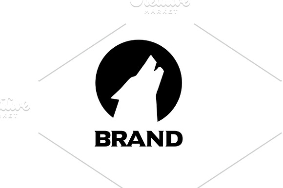 Modern Wolf Logo - Vector & Mock-Up in Logo Templates - product preview 1