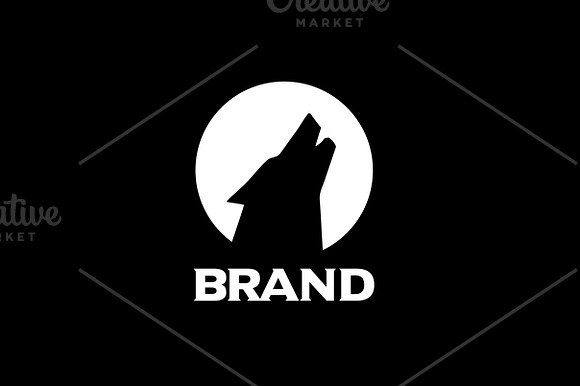Modern Wolf Logo - Vector & Mock-Up in Logo Templates - product preview 2