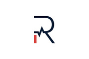 R logo with heartbeat