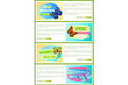 Best Choice Spring Sale Labels Posters Butterfly