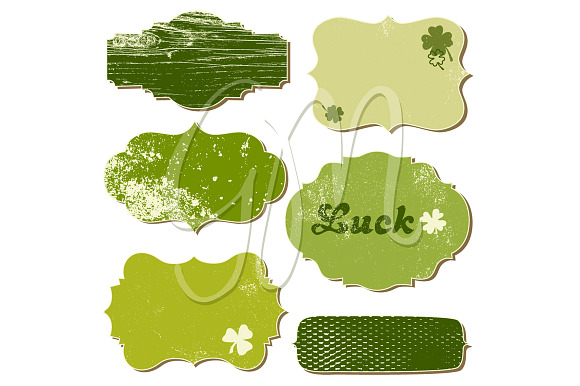 12 St. Patrick's Day Frames, clipart in Illustrations - product preview 1