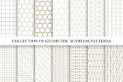 Vector geometric seamless patterns