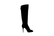 Women's high heel boots icon black 
