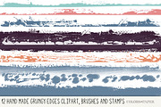 Handmade Grungy Edges Brushes/Png