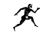 Athlete icon. Greek Athlete icon