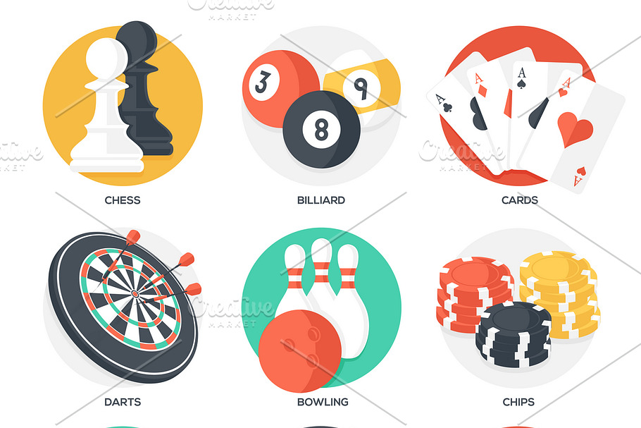 9 Casino and Leisure Games Icons in Game Icons - product preview 8