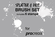 Splatter & Drip Stamp Brush Set