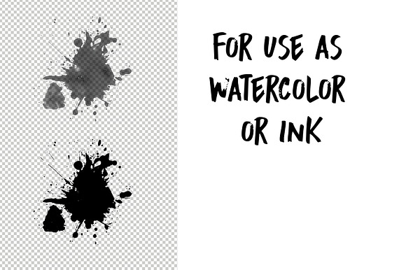 Splatter & Drip Stamp Brush Set in Photoshop Brushes - product preview 1
