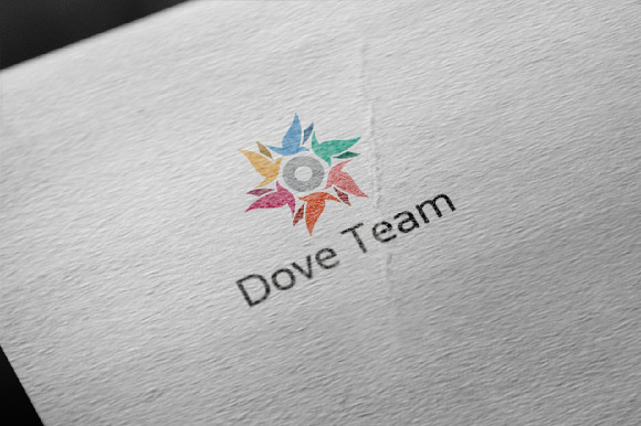 Dove Pigeon Circle Star Logo in Logo Templates - product preview 1