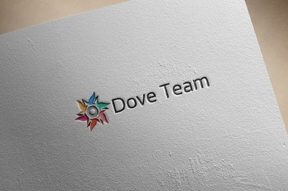 Dove Pigeon Circle Star Logo in Logo Templates - product preview 2