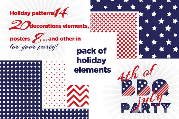 4th July Pattern pack