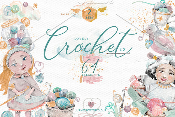 Lovely Crochet Clipart #2