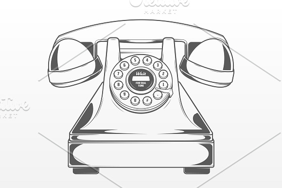 Vintage Red Phone in Objects - product preview 1
