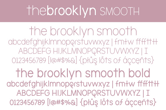 The Brooklyn Smooth in Sans-Serif Fonts - product preview 2