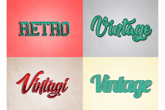 Retro/Vintage Text Effects in Photoshop Layer Styles - product preview 2