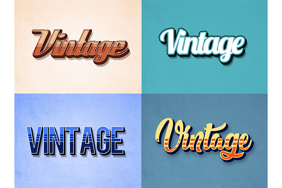 Retro/Vintage Text Effects in Photoshop Layer Styles - product preview 3
