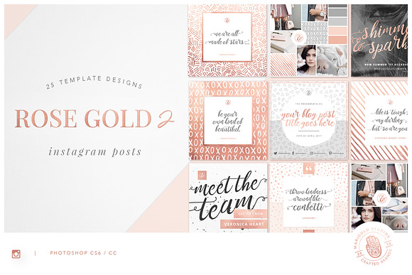 Foiled Instagram Post Bundle in Instagram Templates - product preview 10