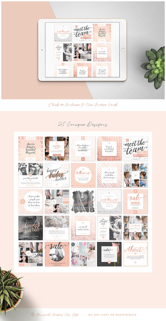 Foiled Instagram Post Bundle in Instagram Templates - product preview 13